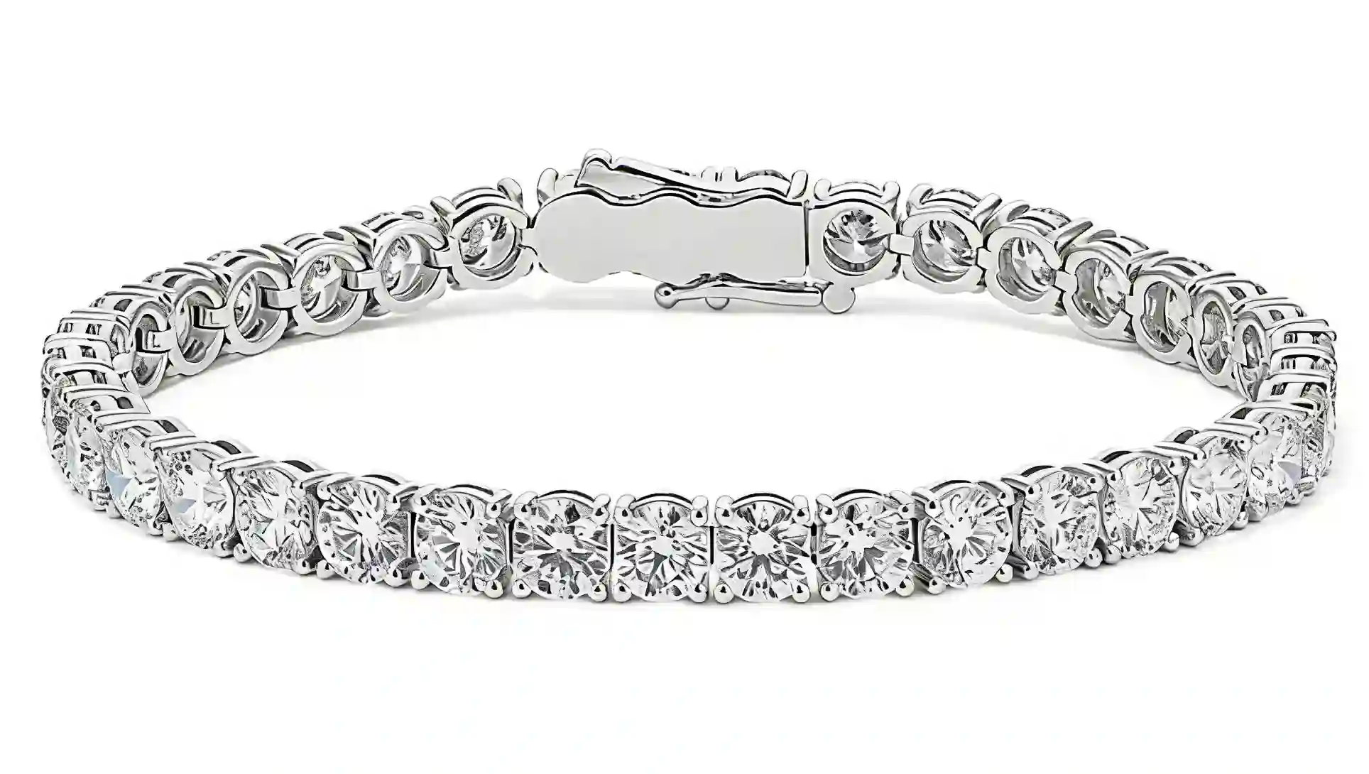 Celoray Custom 18K Solid Gold 17cttw Round Diamond Tennis Bracelet Prong Setting Celoray Custom 18K Solid Gold 17cttw Round Diamond Tennis Bracelet Prong Setting