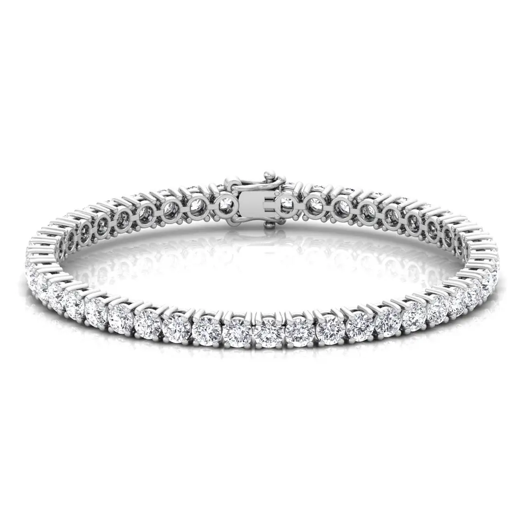 Celoray Custom 18K Solid Gold 8cttw Round Diamond Tennis Bracelet Prong Setting Celoray Custom 18K Solid Gold 8cttw Round Diamond Tennis Bracelet Prong Setting