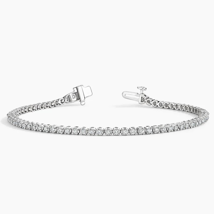 Celoray Custom 18K Solid Gold 2cttw Diamond Prong Setting Tennis Bracelet Celoray Custom 18K Solid Gold 2cttw Diamond Prong Setting Tennis Bracelet