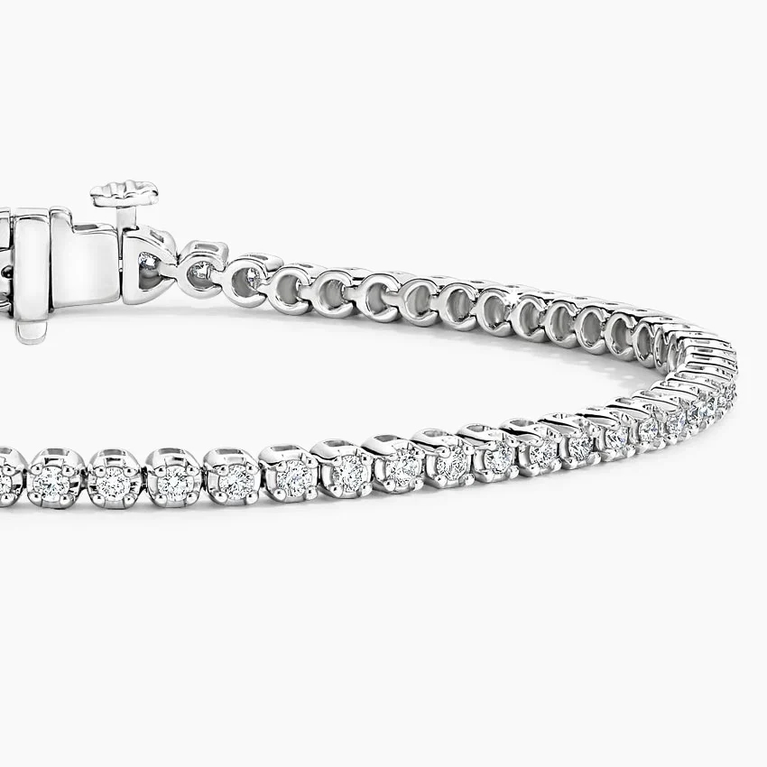 Celoray Custom 18K Solid Gold 2cttw Diamond Prong Setting Tennis Bracelet Celoray Custom 18K Solid Gold 2cttw Diamond Prong Setting Tennis Bracelet