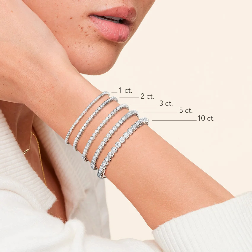 Celoray Custom 18K Solid Gold 2cttw Diamond Prong Setting Tennis Bracelet Celoray Custom 18K Solid Gold 2cttw Diamond Prong Setting Tennis Bracelet