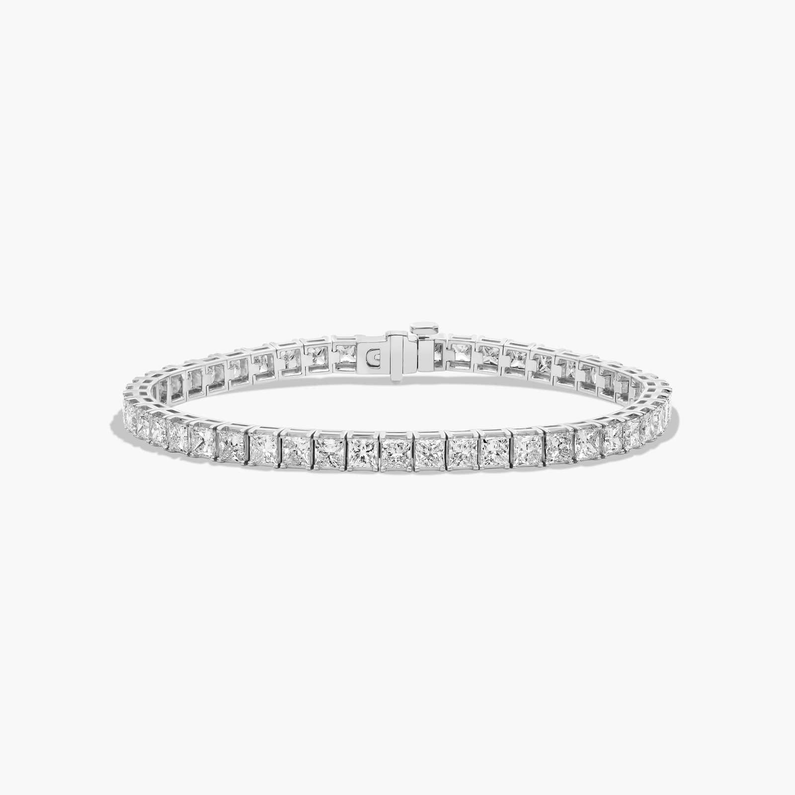 Celoray 14K Solid Gold 12ctw Princess Diamond Tennis Bracelet Prong Setting Celoray 14K Solid Gold 12ctw Princess Diamond Tennis Bracelet Prong Setting