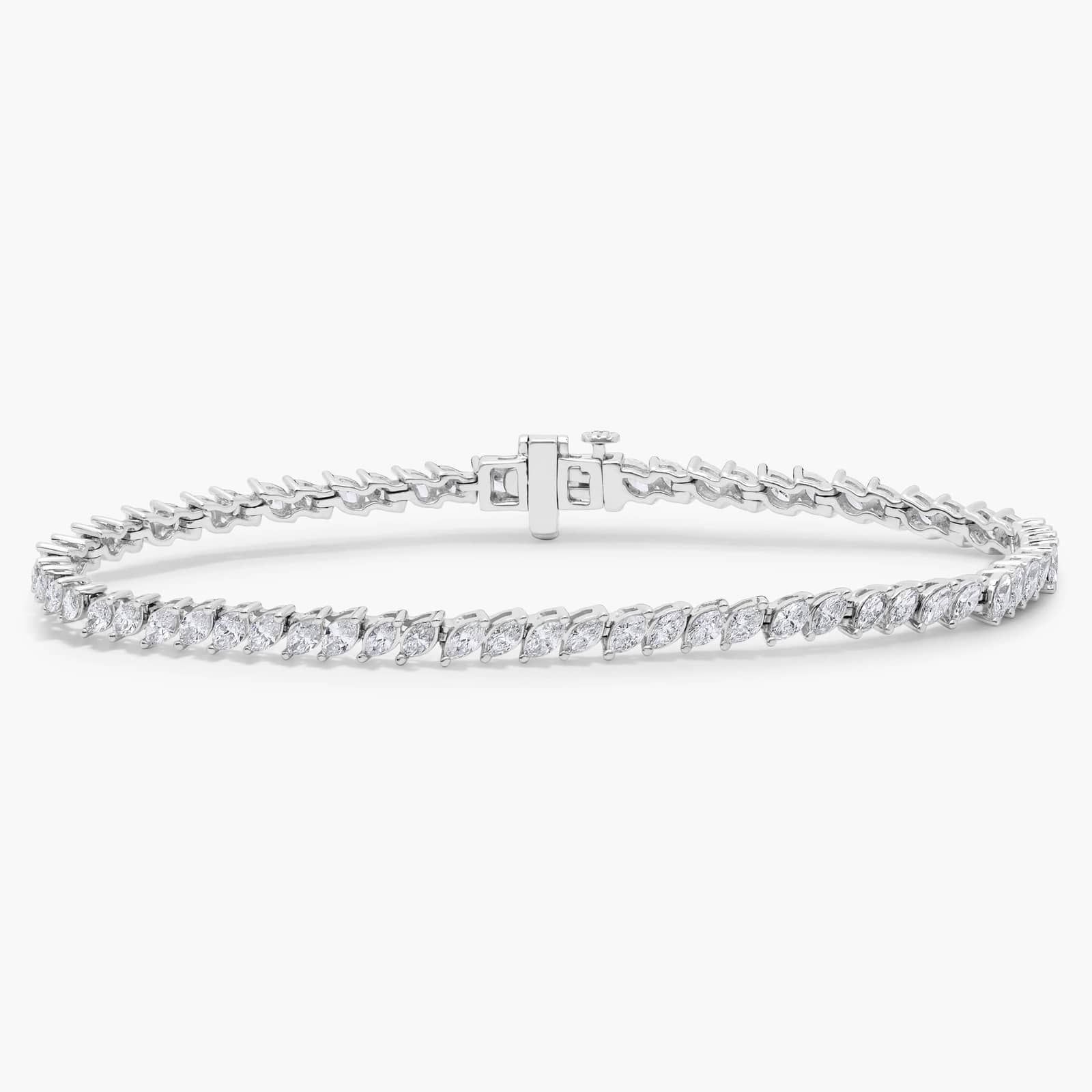 Celoray Custom 18K Solid Gold 3cttw Marquise Diamond Tennis Bracelet Prong Setting Celoray Custom 18K Solid Gold 3cttw Marquise Diamond Tennis Bracelet Prong Setting