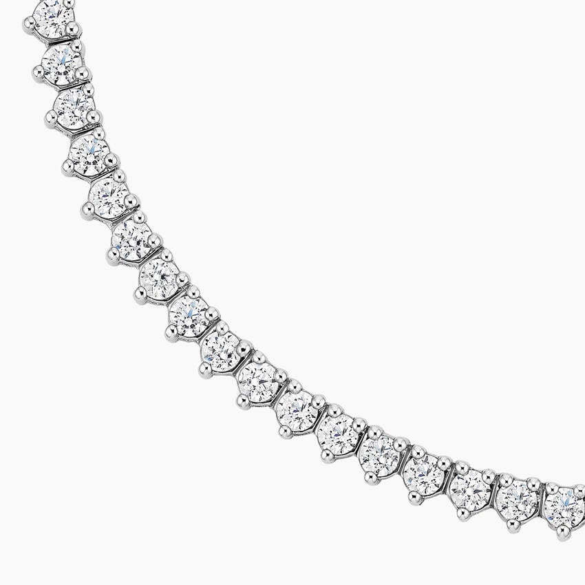 Celoray Custom 14K White Gold 8ct VVS Lab Diamonds Tennis Necklace 16 inch Celoray Custom 14K White Gold 8ct VVS Lab Diamonds Tennis Necklace 16 inch