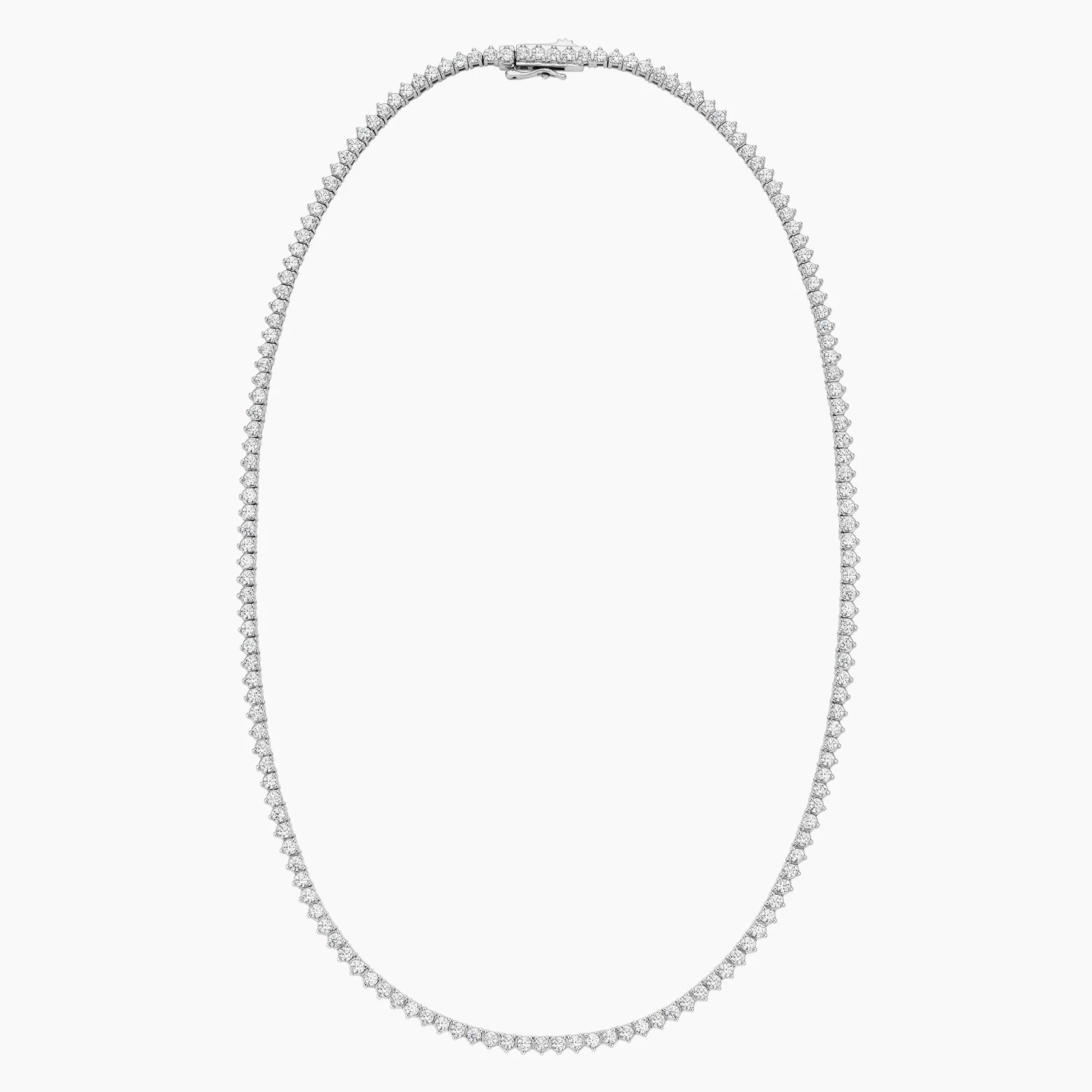 Celoray Custom 14K White Gold 8ct VVS Lab Diamonds Tennis Necklace 16 inch Celoray Custom 14K White Gold 8ct VVS Lab Diamonds Tennis Necklace 16 inch