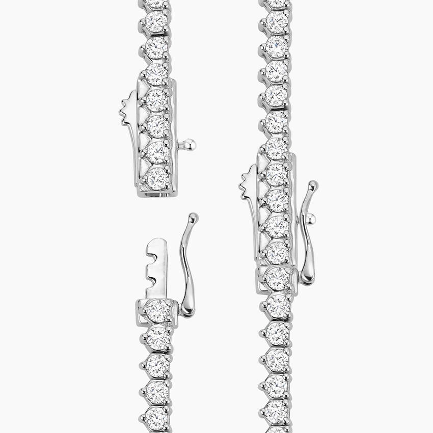 Celoray Custom 14K White Gold 8ct VVS Lab Diamonds Tennis Necklace 16 inch Celoray Custom 14K White Gold 8ct VVS Lab Diamonds Tennis Necklace 16 inch