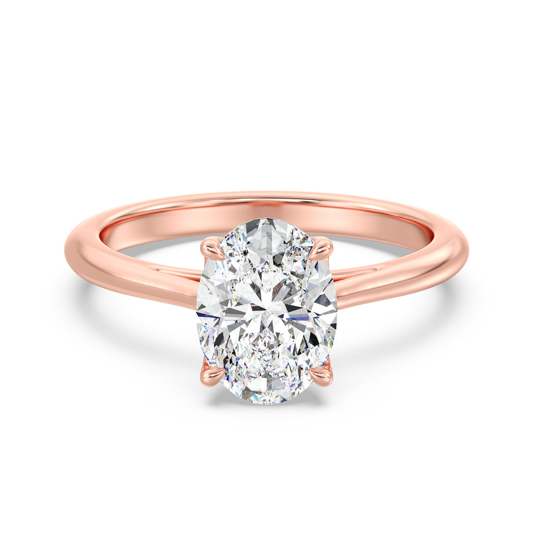 Celoray Customized 18K Solid Gold 3CT IGI Oval Diamond Solitaire Ring VVS Lab Diamond Celoray Customized 18K Solid Gold 3CT IGI Oval Diamond Solitaire Ring VVS Lab Diamond