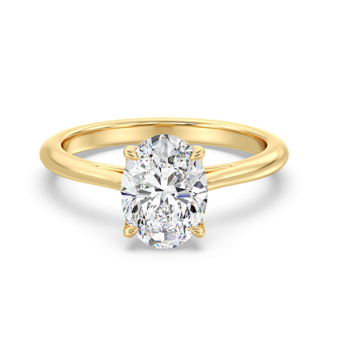 Celoray Customized 18K Solid Gold 3CT IGI Oval Diamond Solitaire Ring VVS Lab Diamond Celoray Customized 18K Solid Gold 3CT IGI Oval Diamond Solitaire Ring VVS Lab Diamond