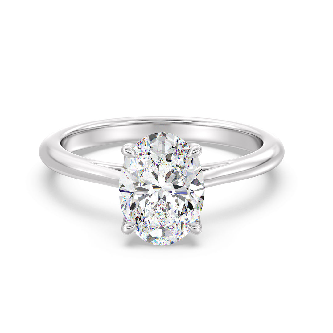 Celoray Customized 18K Solid Gold 3CT IGI Oval Diamond Solitaire Ring VVS Lab Diamond Celoray Customized 18K Solid Gold 3CT IGI Oval Diamond Solitaire Ring VVS Lab Diamond
