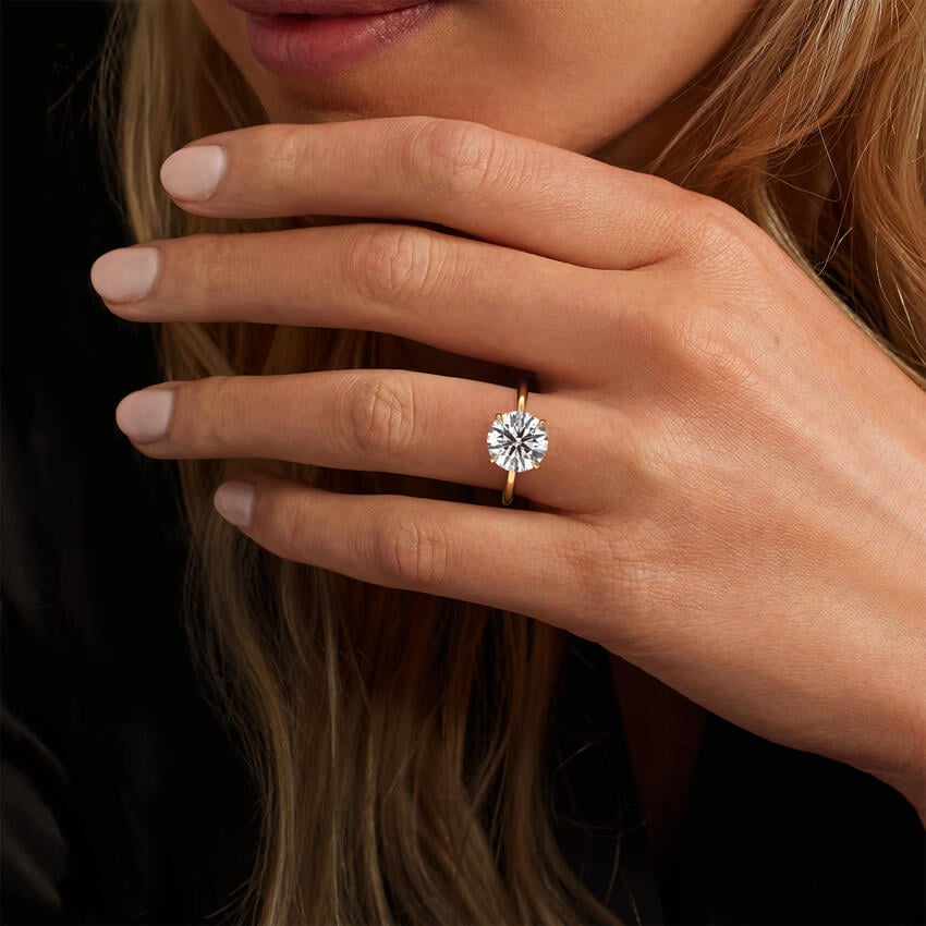 Celoray Customized 18K Solid Gold 3CT IGI Round Brilliant Diamond Solitaire Ring VVS Lab Diamond Celoray Customized 18K Solid Gold 3CT IGI Round Brilliant Diamond Solitaire Ring VVS Lab Diamond
