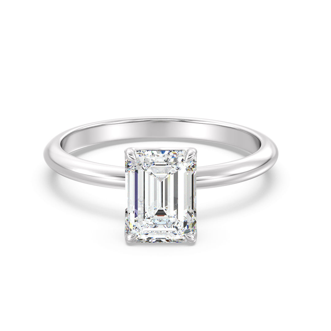 Celoray Customized 18K Solid Gold 3CT IGI Emerald Diamond Solitaire Ring VVS Lab Diamond Celoray Customized 18K Solid Gold 3CT IGI Emerald Diamond Solitaire Ring VVS Lab Diamond