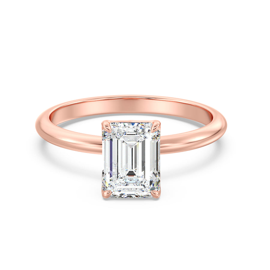 Celoray Customized 18K Solid Gold 3CT IGI Emerald Diamond Solitaire Ring VVS Lab Diamond Celoray Customized 18K Solid Gold 3CT IGI Emerald Diamond Solitaire Ring VVS Lab Diamond