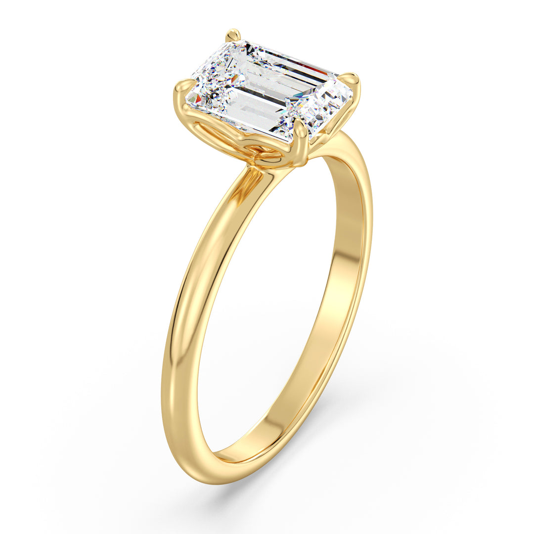 Celoray Customized 18K Solid Gold 3CT IGI Emerald Diamond Solitaire Ring VVS Lab Diamond Celoray Customized 18K Solid Gold 3CT IGI Emerald Diamond Solitaire Ring VVS Lab Diamond