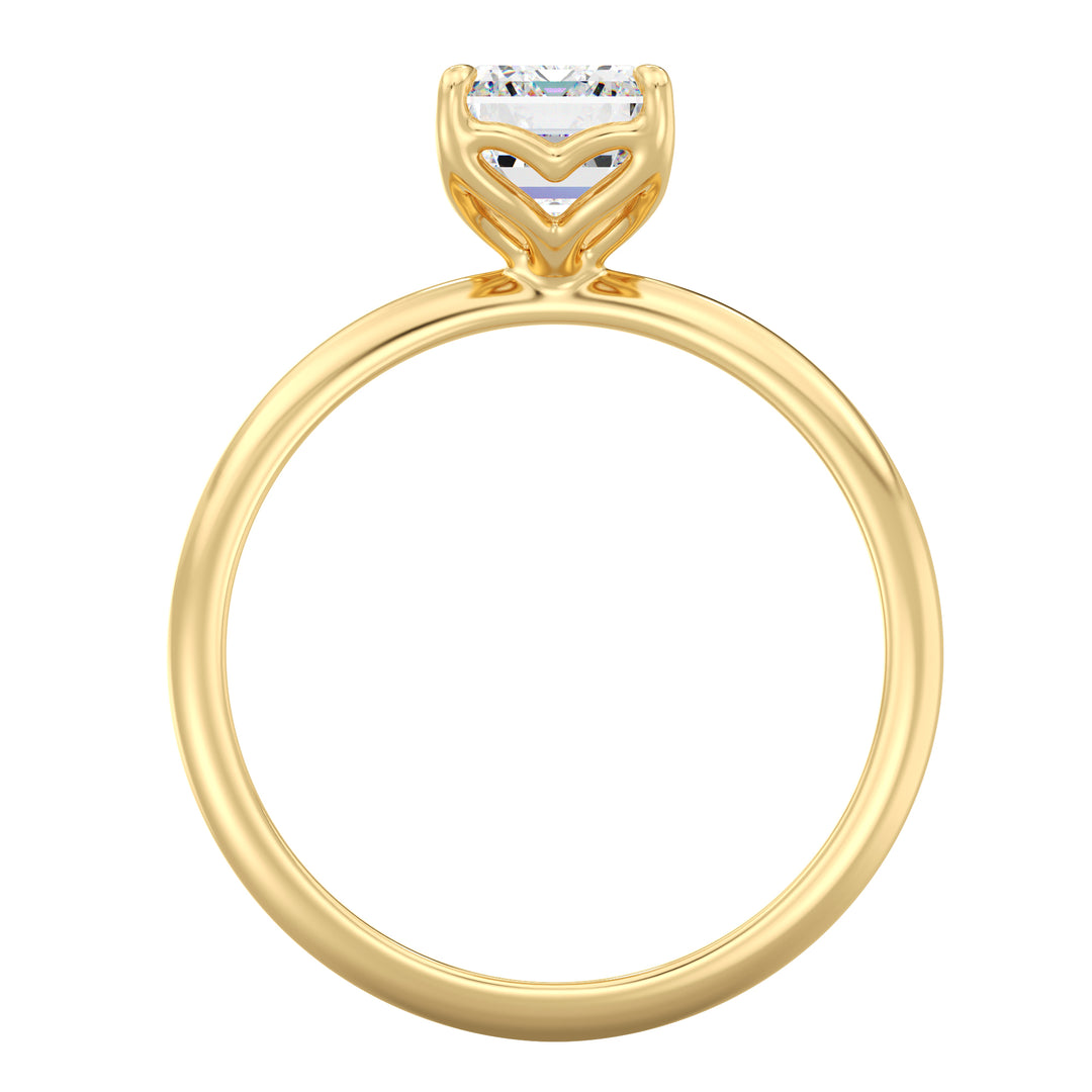 Celoray Customized 18K Solid Gold 3CT IGI Emerald Diamond Solitaire Ring VVS Lab Diamond Celoray Customized 18K Solid Gold 3CT IGI Emerald Diamond Solitaire Ring VVS Lab Diamond