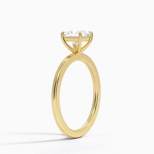 Celoray Customized 18K Solid Gold 3CT IGI Princess Cut Diamond Solitaire Ring VVS Lab Diamond