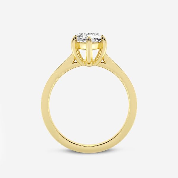 Celoray Customized Marquise Solitaire Engagement Band VS Lab Diamond Ring In 18k Solid Gold