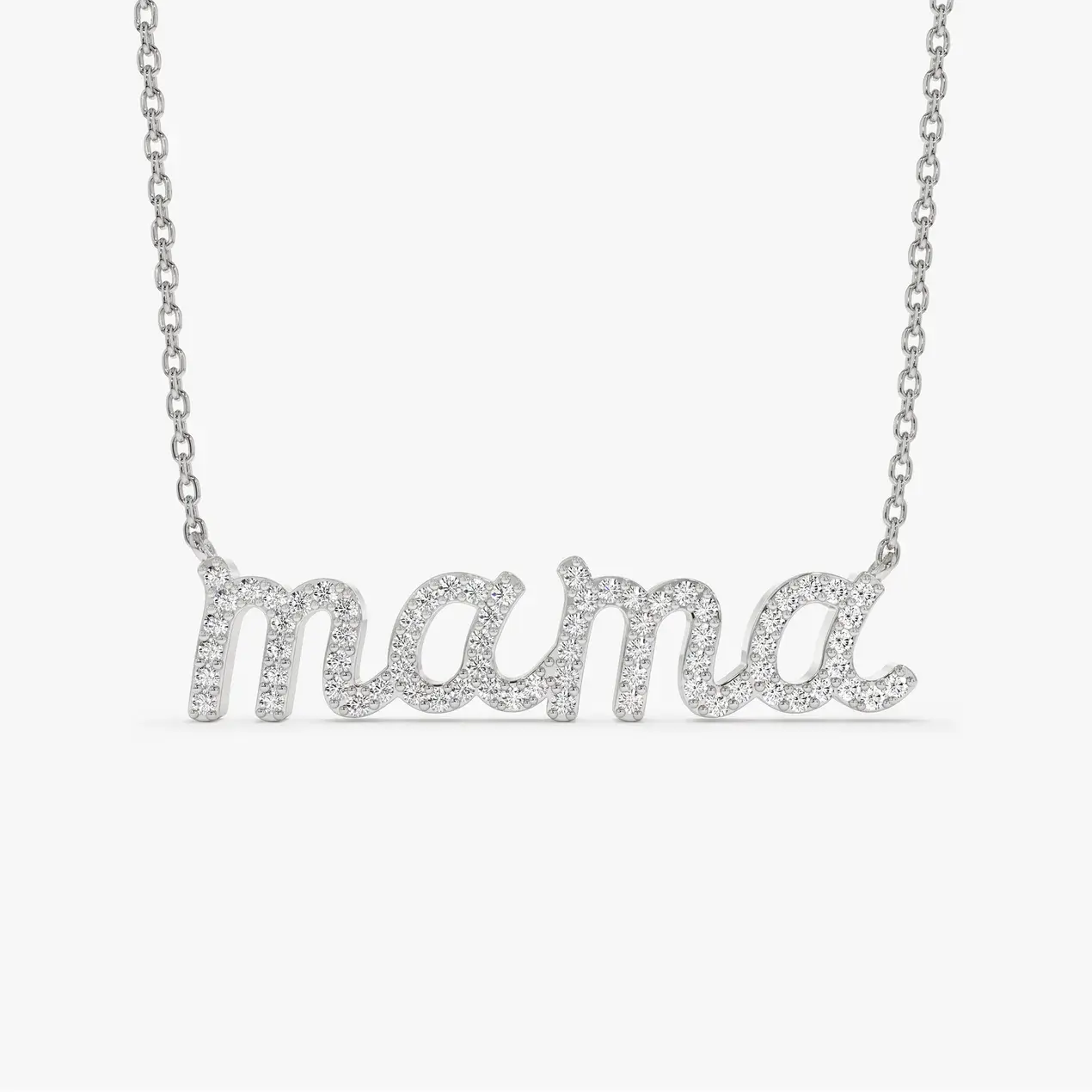 Celoray Customized 14K Yellow Pure Gold Name Pendant Lab Diamond Necklace Celoray Customized 14K Yellow Pure Gold Name Pendant Lab Diamond Necklace