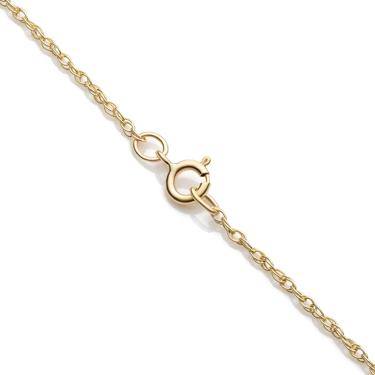 Celoray Customized 18K Pure Gold Letter T Classic Initial Pendant Necklace Celoray Customized 18K Pure Gold Letter T Classic Initial Pendant Necklace