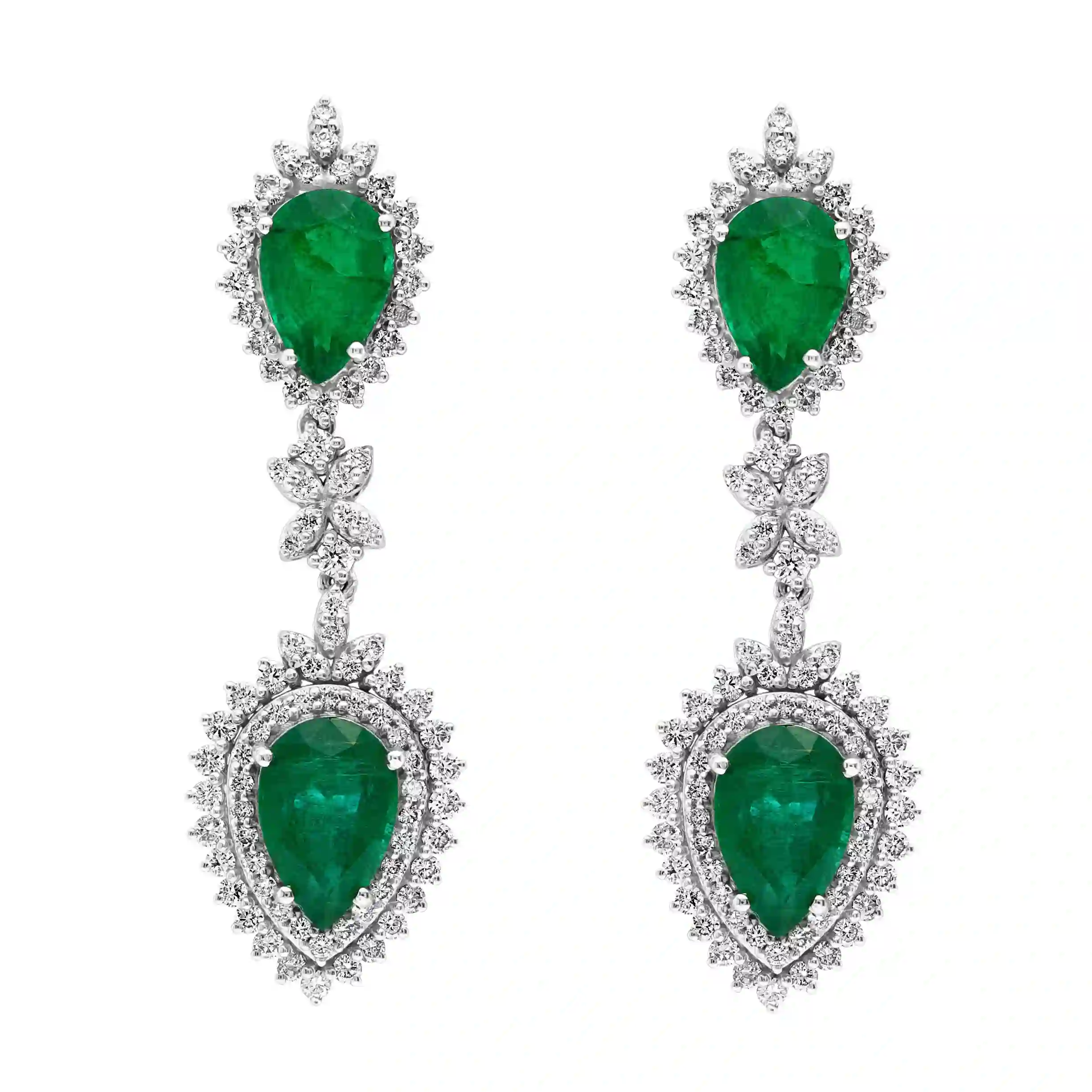 Celoray Certified 73ct colombian Emerald and 22ct Diamond Necklace Fine Jewelry Set Celoray Certified 73ct colombian Emerald and 22ct Diamond Necklace Fine Jewelry Set