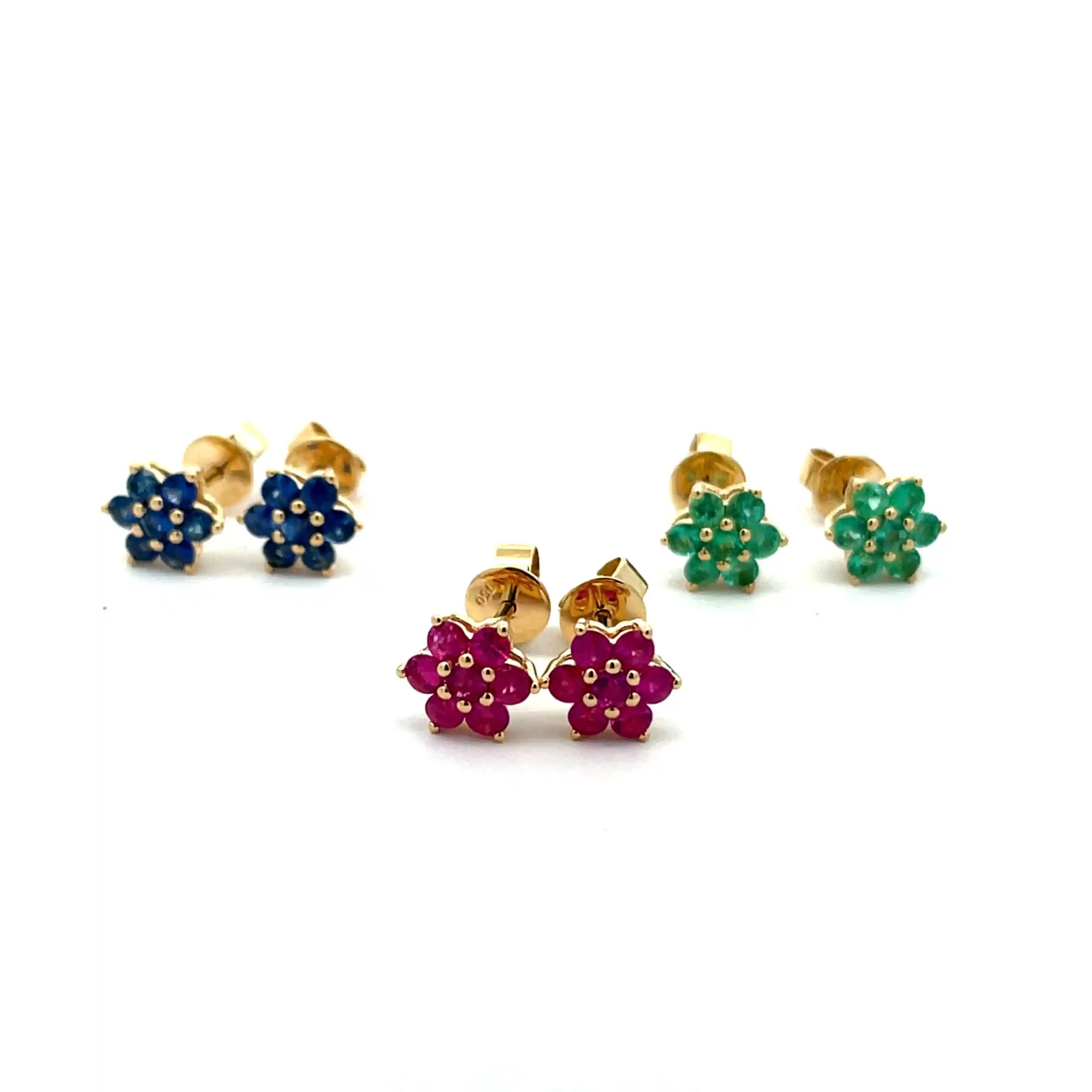 https://www.celoray.com/celoray-custom-18k-yellow-gold-ruby-emeral-sapphire-small-flower-ear-studs