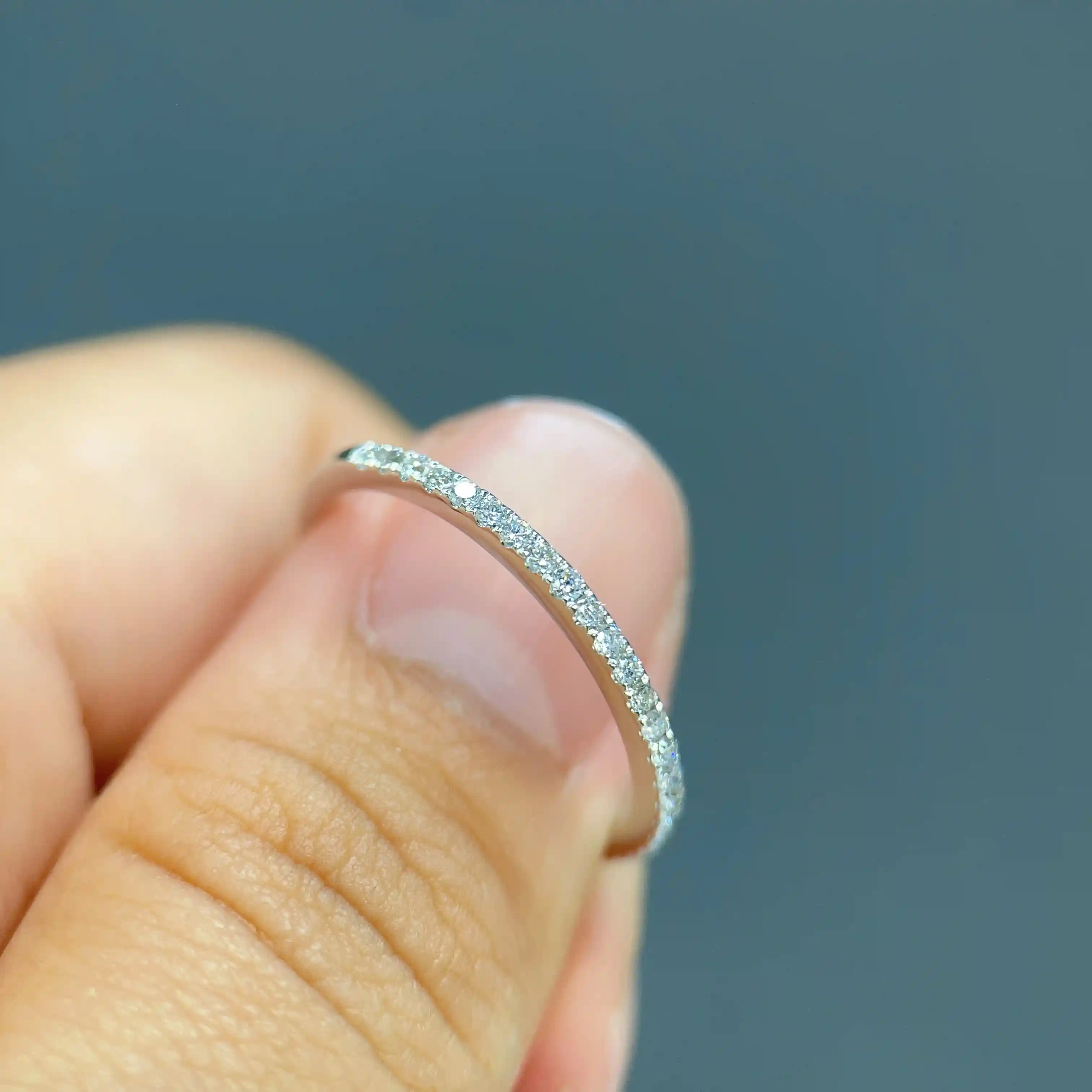 Celoray Custom 18K Yellow Gold 12CTTW Pave Diamond Wedding Band (1) Celoray Custom 18K Yellow Gold 1/2CTTW Pave Diamond Wedding Band