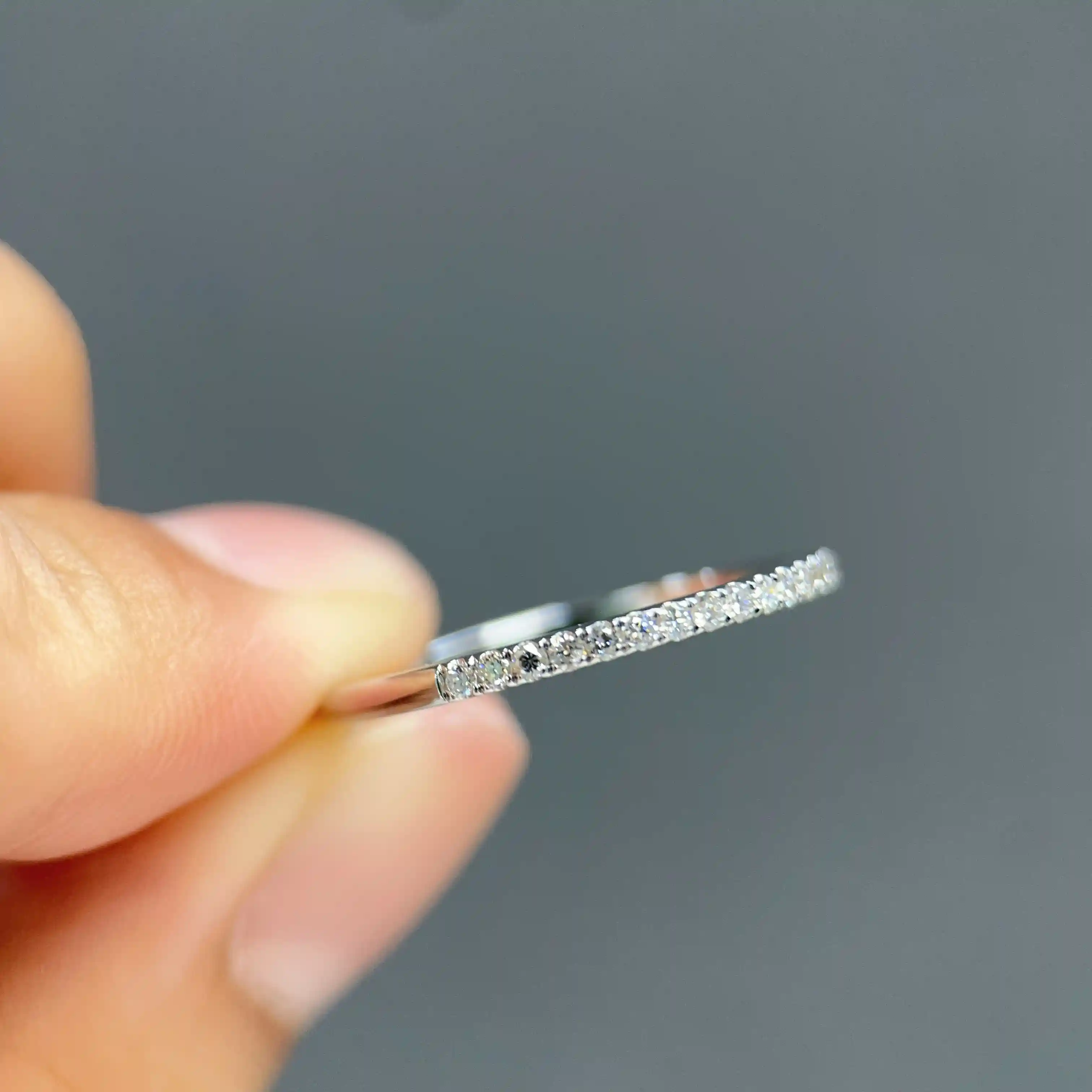 Celoray Custom 18K Yellow Gold 12CTTW Pave Diamond Wedding Band (2) Celoray Custom 18K Yellow Gold 1/2CTTW Pave Diamond Wedding Band