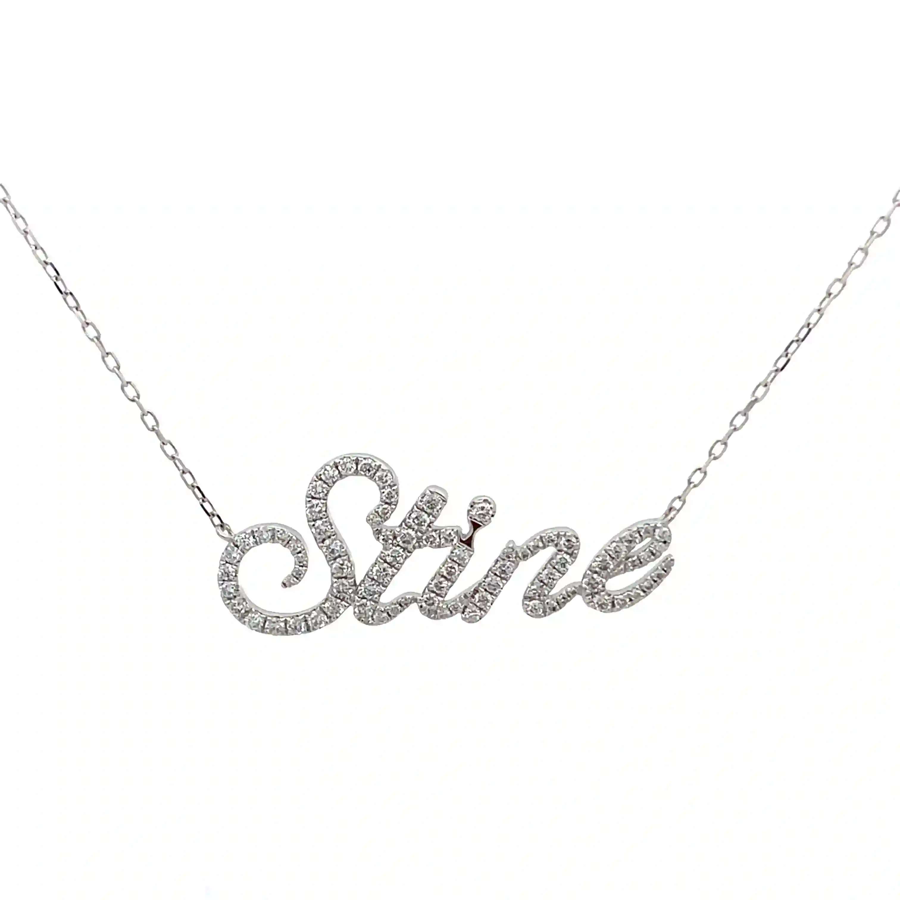 Celoray Custom Fancy Font Name Pendant Necklace with VVS Lab Diamonds (2) Celoray Custom Fancy Font Name Pendant Necklace with VVS Lab Diamonds