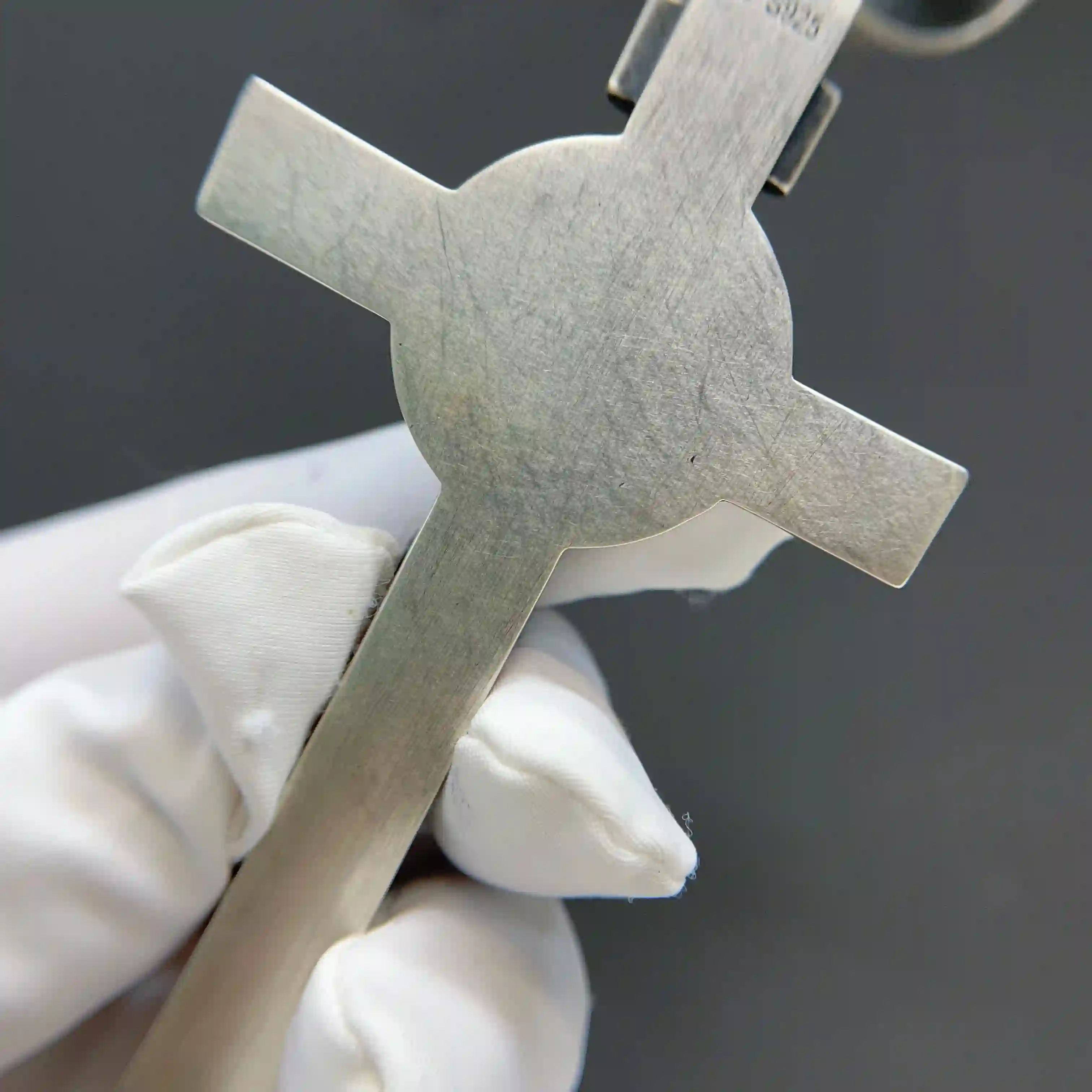 Celoray Custom Sterling Silver Jesus Cross Pendant 45MM with Bail (1) Celoray Custom Sterling Silver Jesus Cross Pendant 45MM with Bail